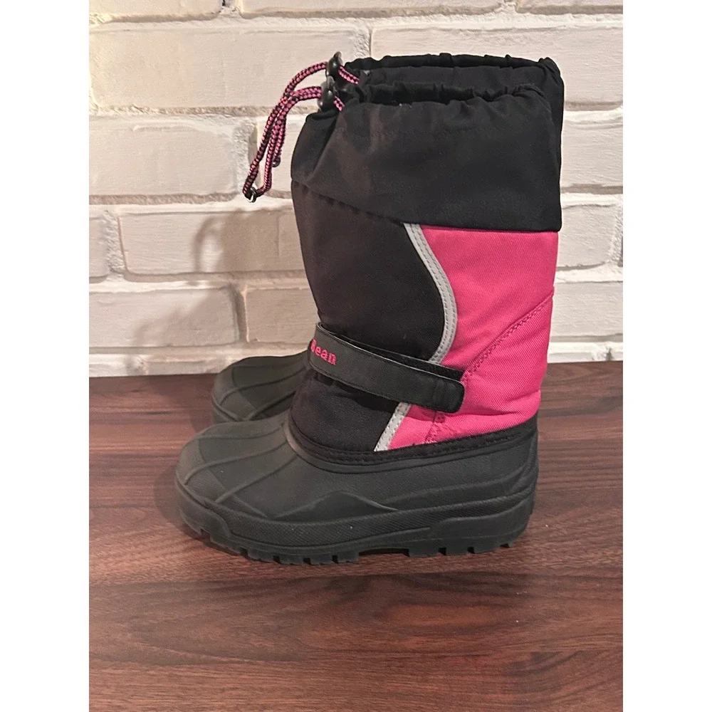 LL Bean Girls Northwoods Snow Boots Pink Black Waterproof Insulated •2• Gorpcore